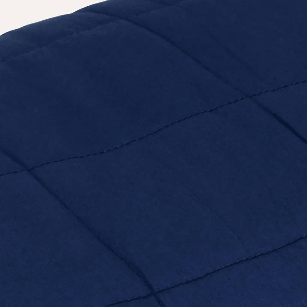 vidaXL Weighted Blanket Blue 150x200 cm 11 kg Fabric