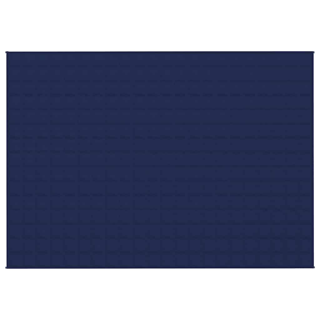 vidaXL Weighted Blanket Blue 155x220 cm 7 kg Fabric