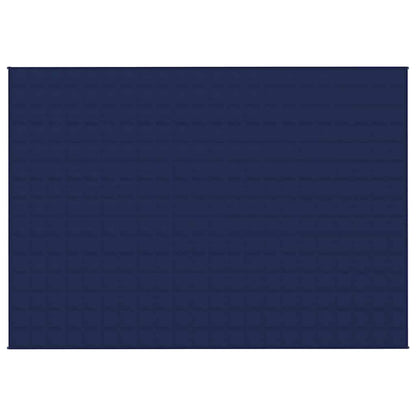 vidaXL Weighted Blanket Blue 155x220 cm 7 kg Fabric