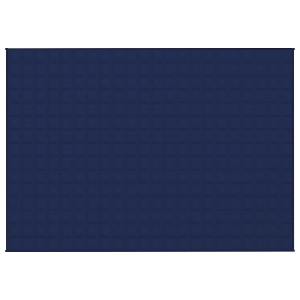 vidaXL Weighted Blanket Blue 155x220 cm 11 kg Fabric