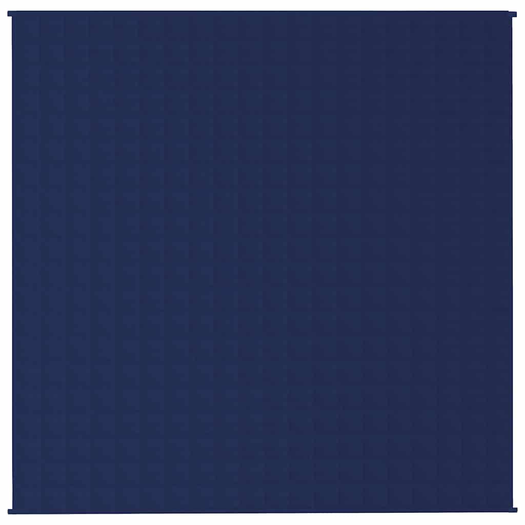 vidaXL Weighted Blanket Blue 200x200 cm 9 kg Fabric