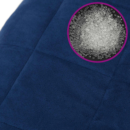 vidaXL Weighted Blanket Blue 200x225 cm 13 kg Fabric