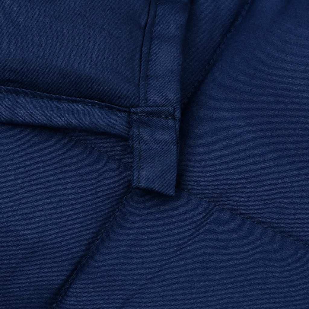 vidaXL Weighted Blanket Blue 220x235 cm 11 kg Fabric