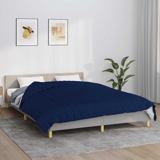 vidaXL Weighted Blanket Blue 220x235 cm 11 kg Fabric