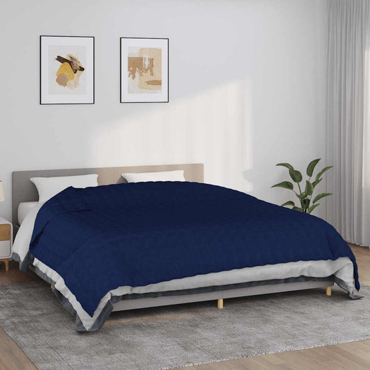 vidaXL Weighted Blanket Blue 220x260 cm 11 kg Fabric