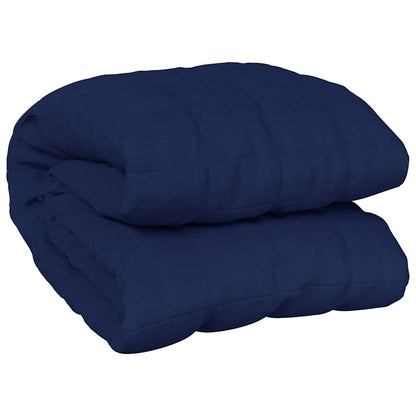 vidaXL Weighted Blanket Blue 220x260 cm 15 kg Fabric
