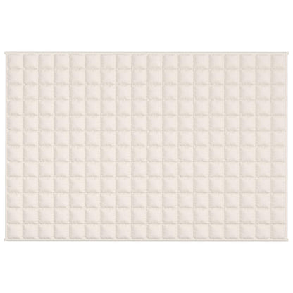 vidaXL Weighted Blanket Light Cream 120x180 cm 9 kg Fabric