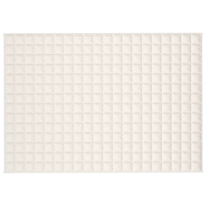 vidaXL Weighted Blanket Light Cream 138x200 cm Single 6 kg Fabric