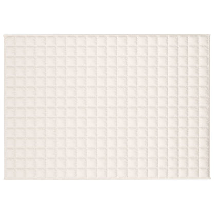 vidaXL Weighted Blanket Light Cream 138x200 cm Single 10 kg Fabric