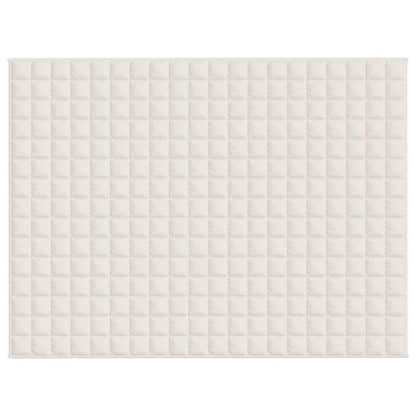 vidaXL Weighted Blanket Light Cream 150x200 cm 7 kg Fabric