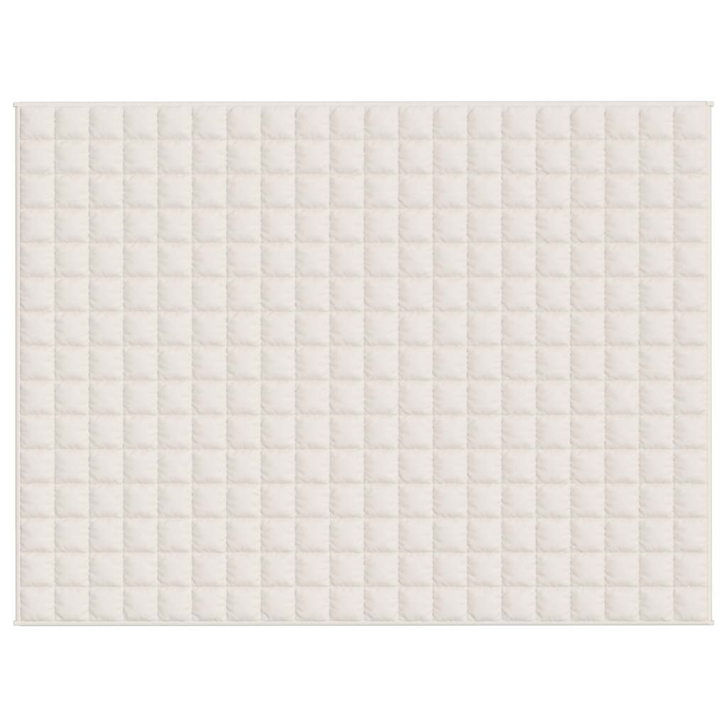 vidaXL Weighted Blanket Light Cream 150x200 cm 11 kg Fabric