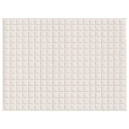 vidaXL Weighted Blanket Light Cream 150x200 cm 11 kg Fabric
