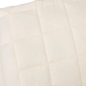 vidaXL Weighted Blanket Light Cream 155x220 cm 11 kg Fabric