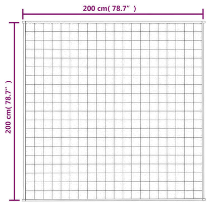 vidaXL Weighted Blanket Light Cream 200x200 cm 9 kg Fabric