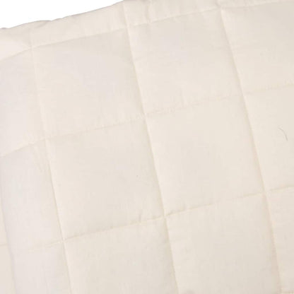 vidaXL Weighted Blanket Light Cream 200x225 cm 9 kg Fabric