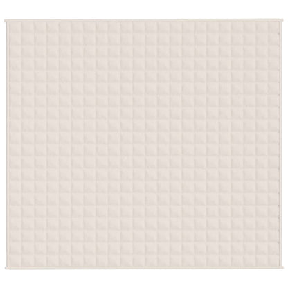 vidaXL Weighted Blanket Light Cream 200x225 cm 13 kg Fabric