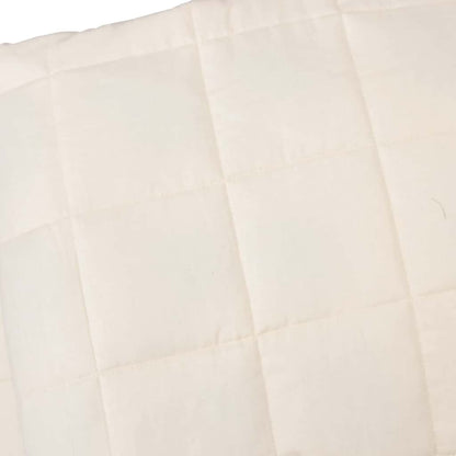 vidaXL Weighted Blanket Light Cream 200x225 cm 13 kg Fabric