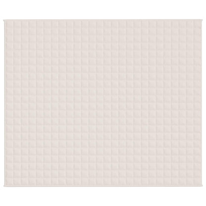 vidaXL Weighted Blanket Light Cream 220x260 cm 15 kg Fabric