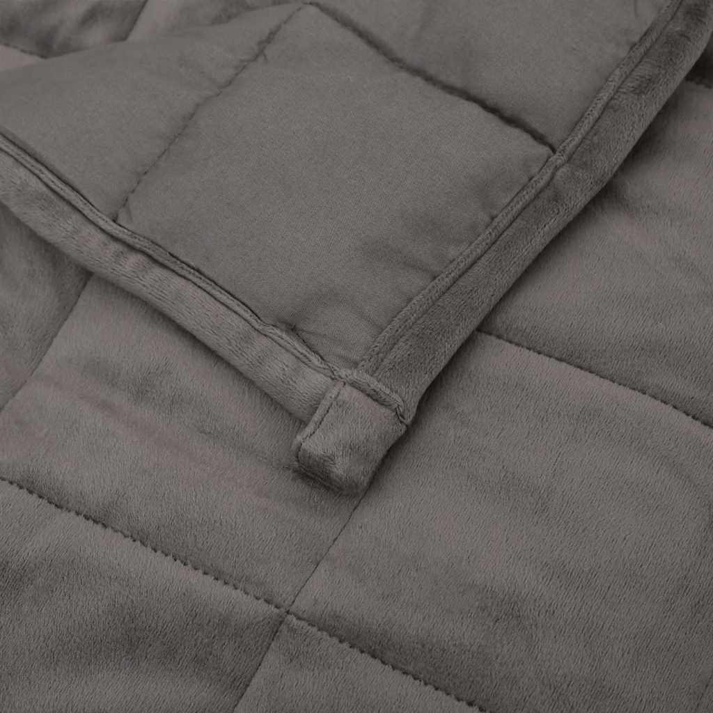vidaXL Weighted Blanket Grey 120x180 cm 5 kg Fabric