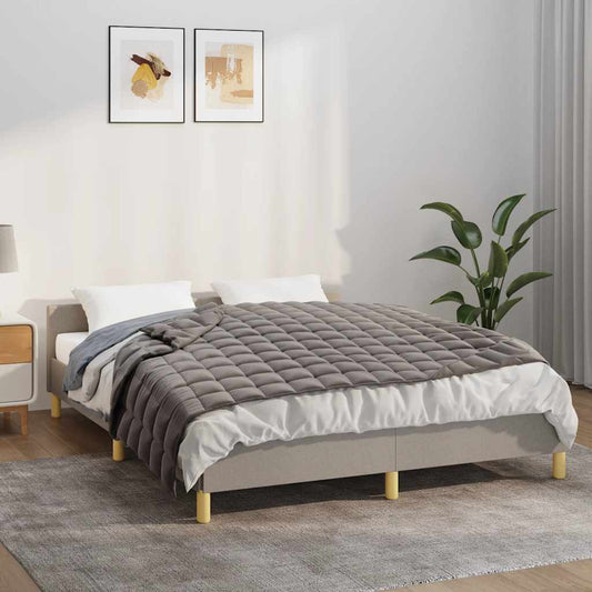 vidaXL Weighted Blanket Grey 138x200 cm 6 kg Fabric