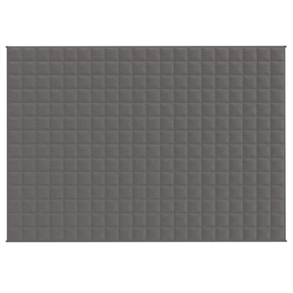 vidaXL Weighted Blanket Grey 138x200 cm Single 10 kg Fabric
