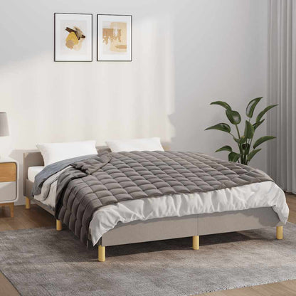 vidaXL Weighted Blanket Grey 138x200 cm Single 10 kg Fabric