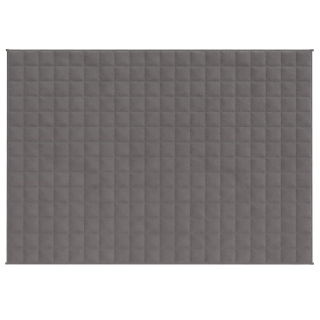 vidaXL Weighted Blanket Grey 150x200 cm 11 kg Fabric