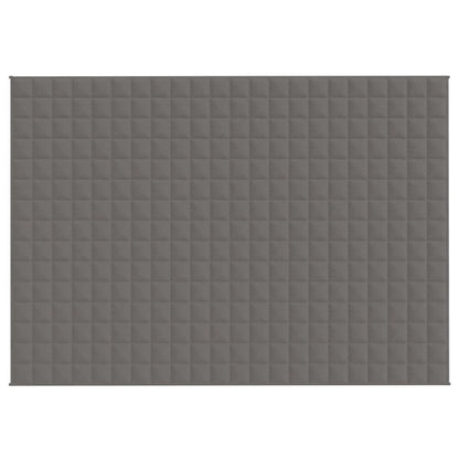 vidaXL Weighted Blanket Grey 155x220 cm 7 kg Fabric