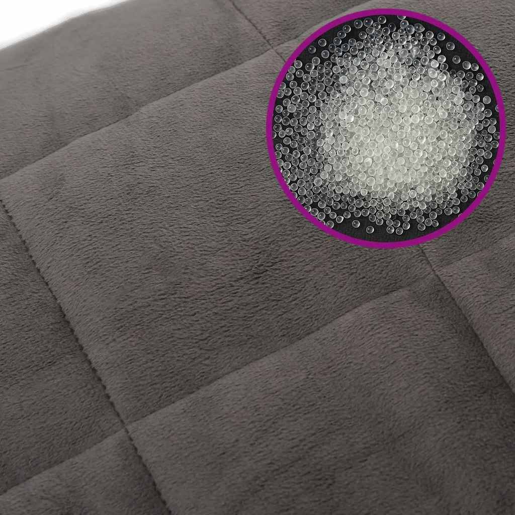 vidaXL Weighted Blanket Grey 155x220 cm 11 kg Fabric