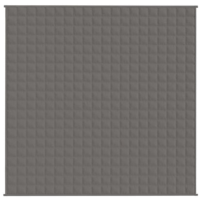 vidaXL Weighted Blanket Grey 200x200 cm 13 kg Fabric