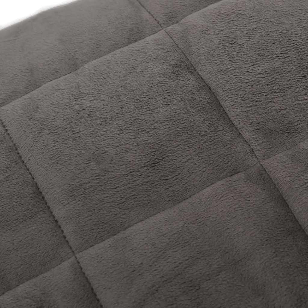 vidaXL Weighted Blanket Grey 200x200 cm 13 kg Fabric