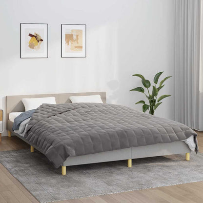 vidaXL Weighted Blanket Grey 200x200 cm 13 kg Fabric