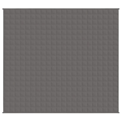 vidaXL Weighted Blanket Grey 200x225 cm 9 kg Fabric