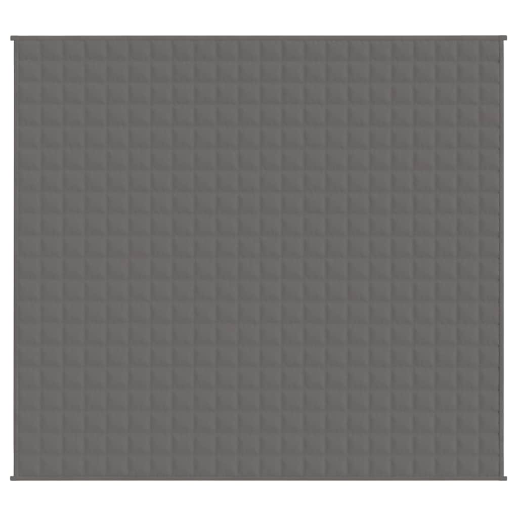 vidaXL Weighted Blanket Grey 200x225 cm 9 kg Fabric