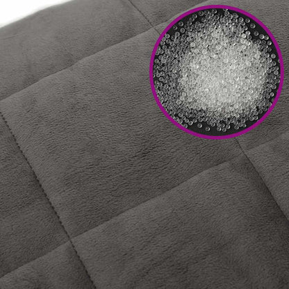 vidaXL Weighted Blanket Grey 200x225 cm 9 kg Fabric