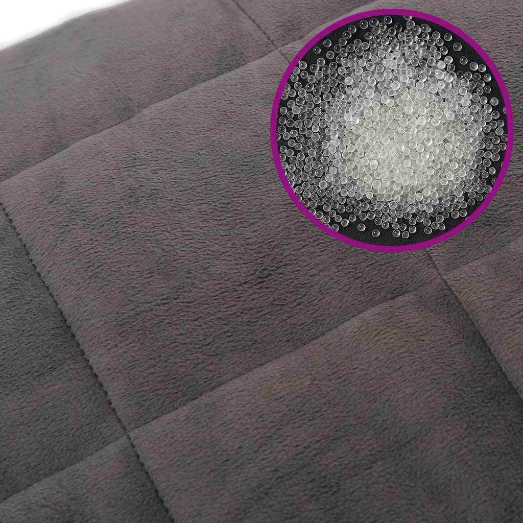vidaXL Weighted Blanket Grey 200x225 cm 13 kg Fabric