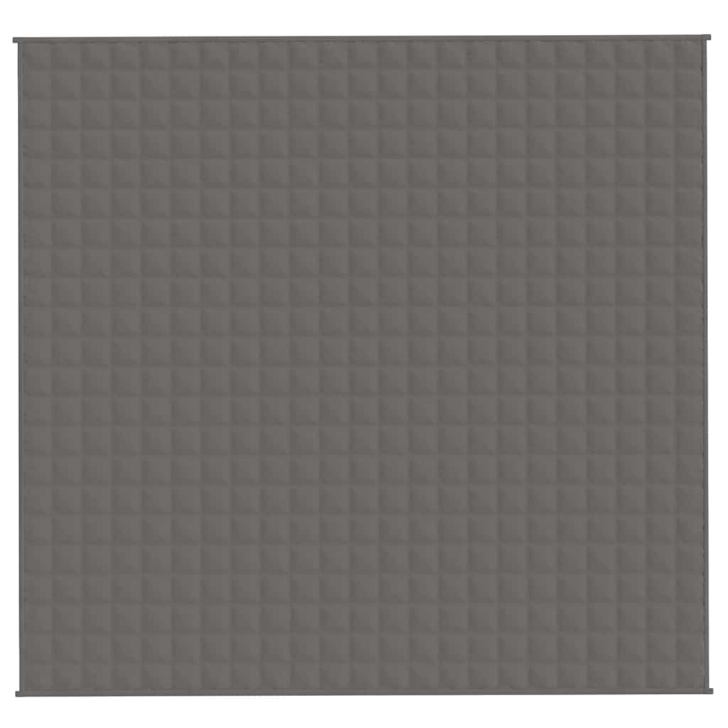 vidaXL Weighted Blanket Grey 220x235 cm King 15 kg Fabric