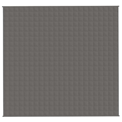 vidaXL Weighted Blanket Grey 220x235 cm King 15 kg Fabric
