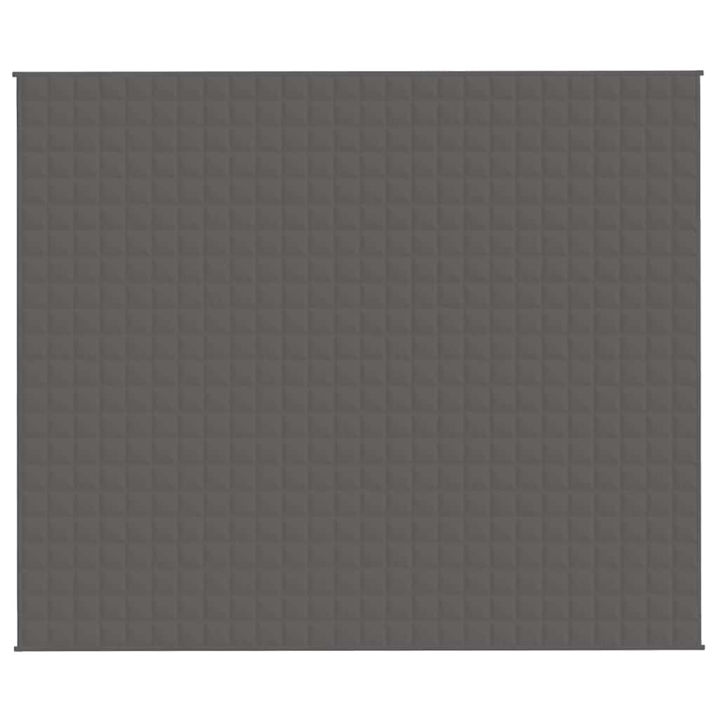 vidaXL Weighted Blanket Grey 220x260 cm 11 kg Fabric