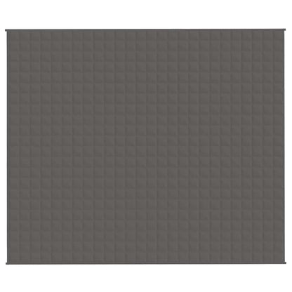 vidaXL Weighted Blanket Grey 220x260 cm 11 kg Fabric