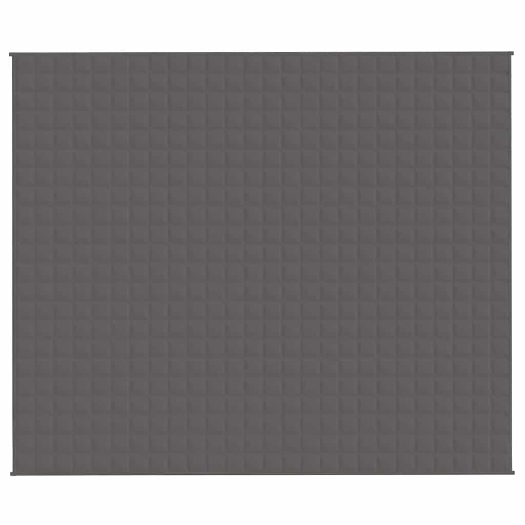 vidaXL Weighted Blanket Grey 220x260 cm 15 kg Fabric