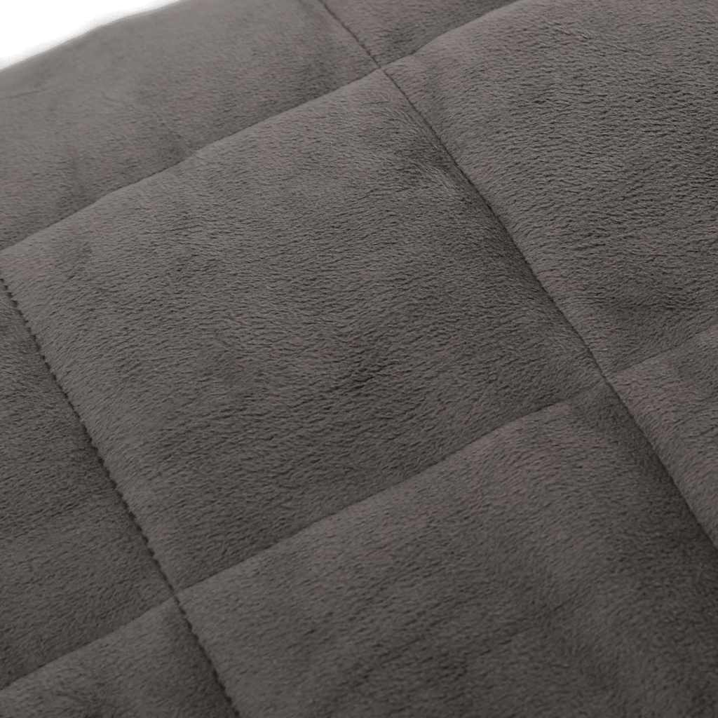 vidaXL Weighted Blanket Grey 220x260 cm 15 kg Fabric