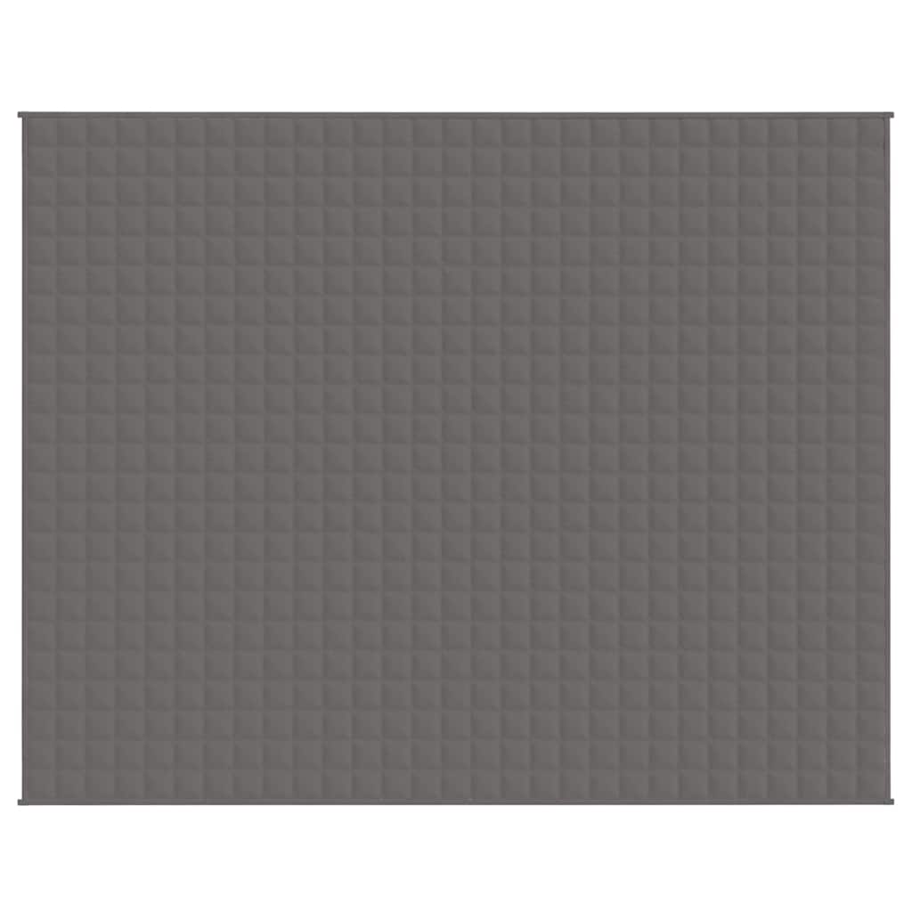 vidaXL Weighted Blanket Grey 235x290 cm 11 kg Fabric