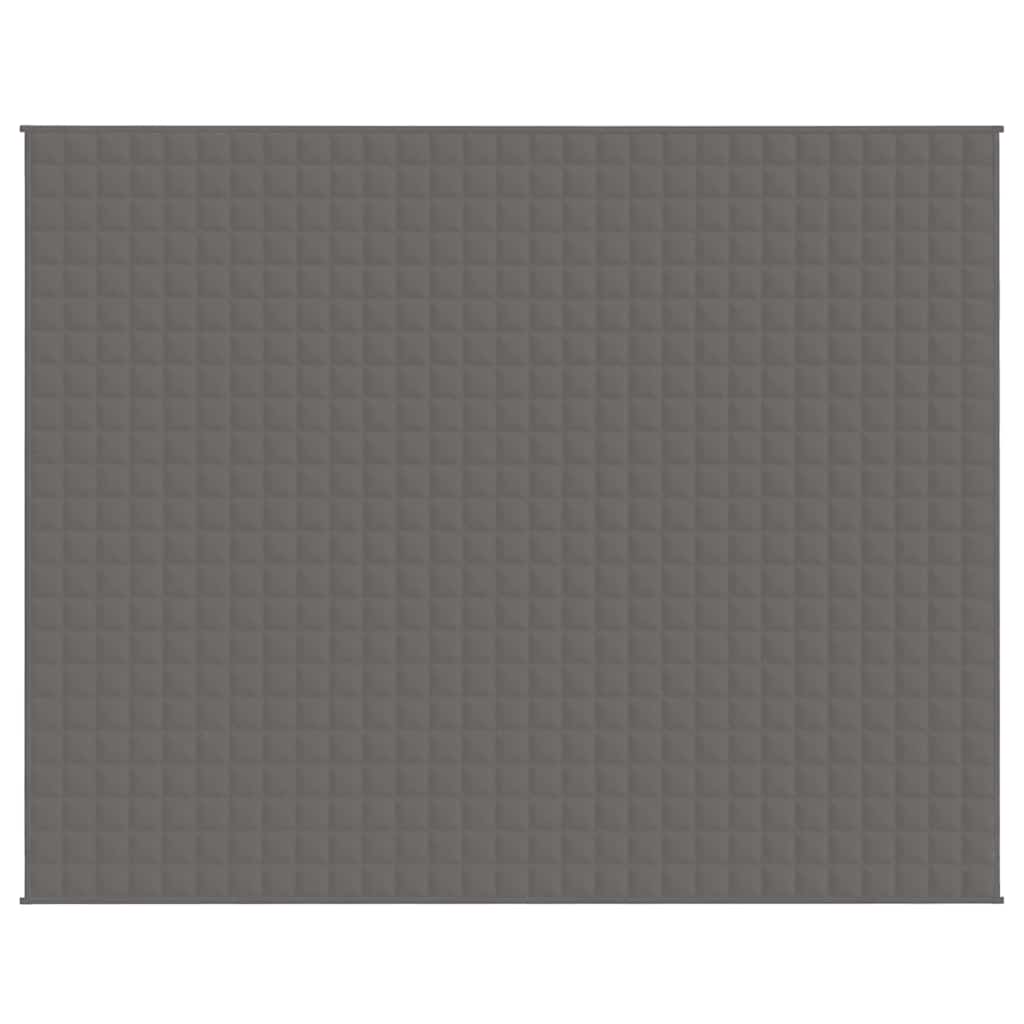 vidaXL Weighted Blanket Grey 235x290 cm 15 kg Fabric