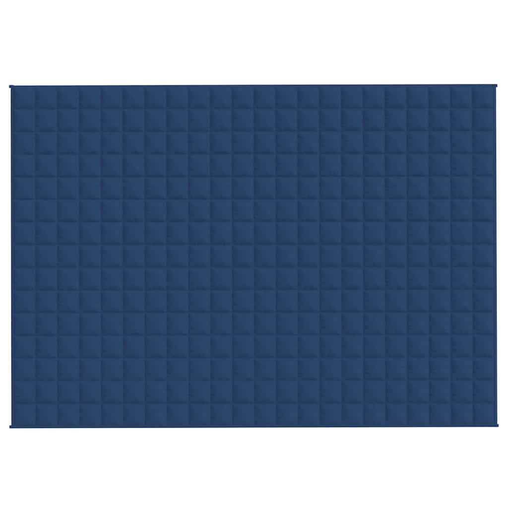 vidaXL Weighted Blanket Blue 155x220 cm 11 kg Fabric