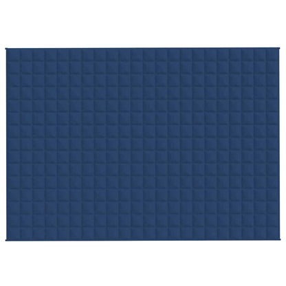 vidaXL Weighted Blanket Blue 155x220 cm 11 kg Fabric