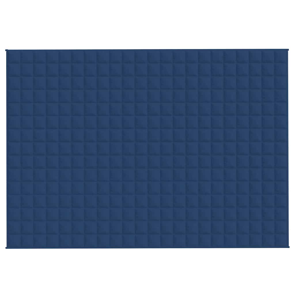 vidaXL Weighted Blanket Blue 155x220 cm 11 kg Fabric