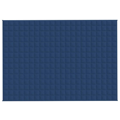 vidaXL Weighted Blanket Blue 155x220 cm 11 kg Fabric