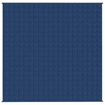 vidaXL Weighted Blanket Blue 200x200 cm 9 kg Fabric
