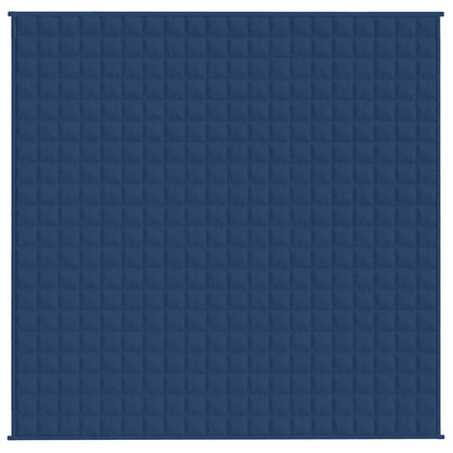 vidaXL Weighted Blanket Blue 200x200 cm 13 kg Fabric